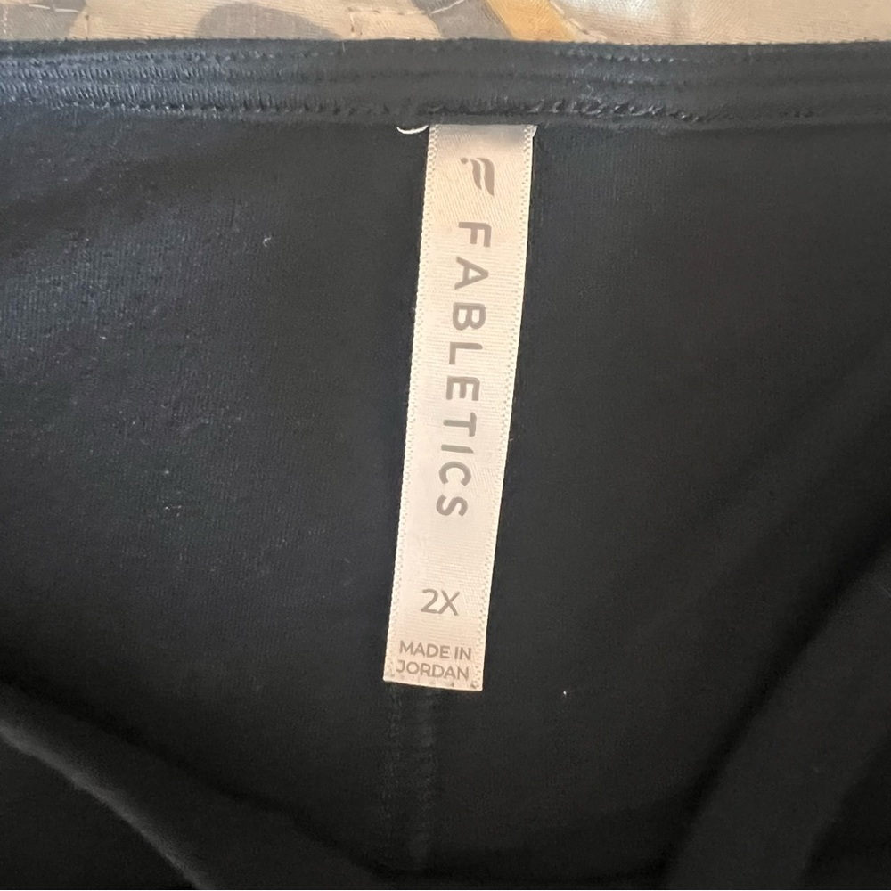 Fabletics Cloud Jersey Wide Leg Black Onesie Jumpsuit Romper, 2X - Picture 11 of 13